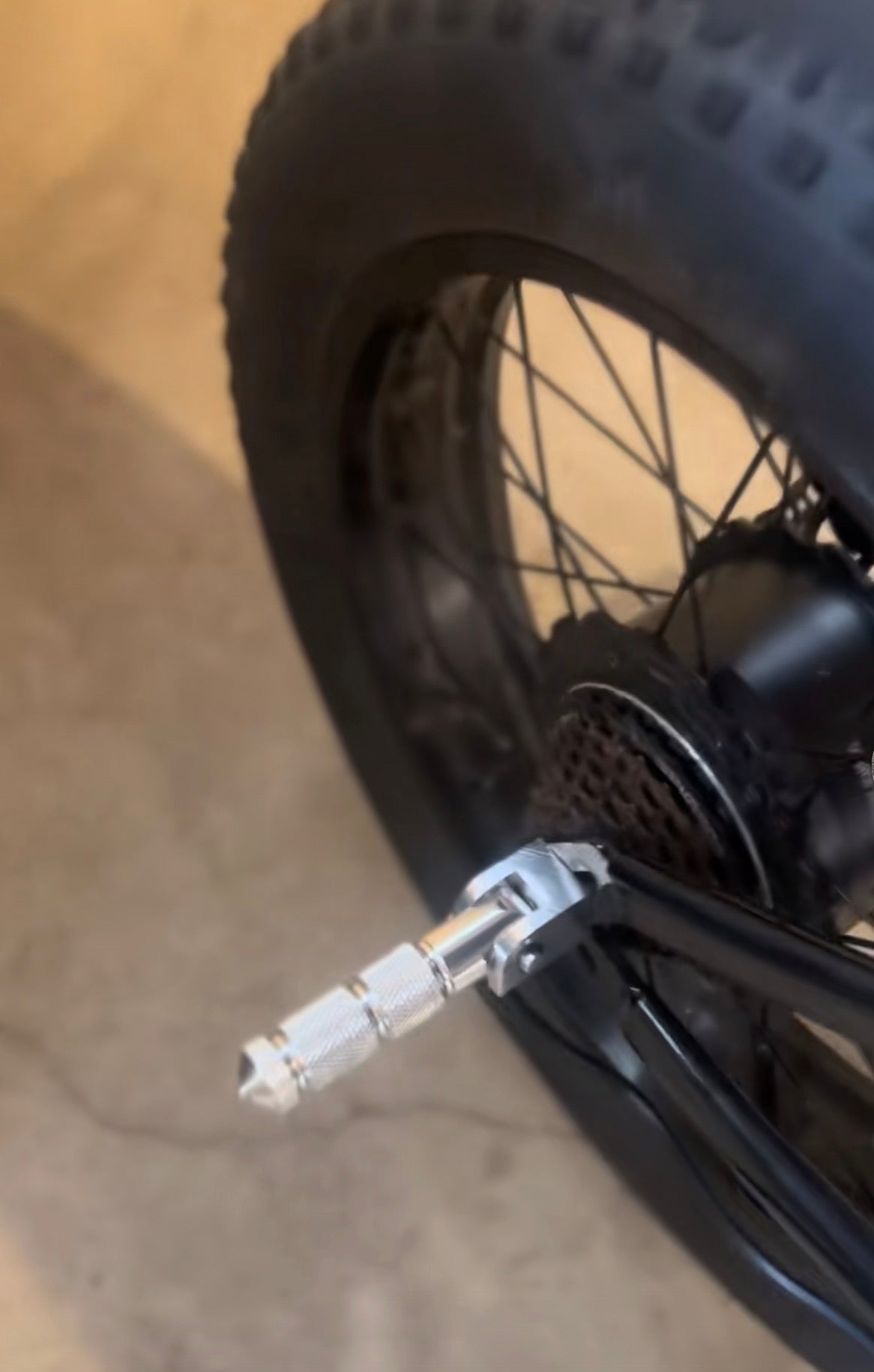 Ebike rear pegs