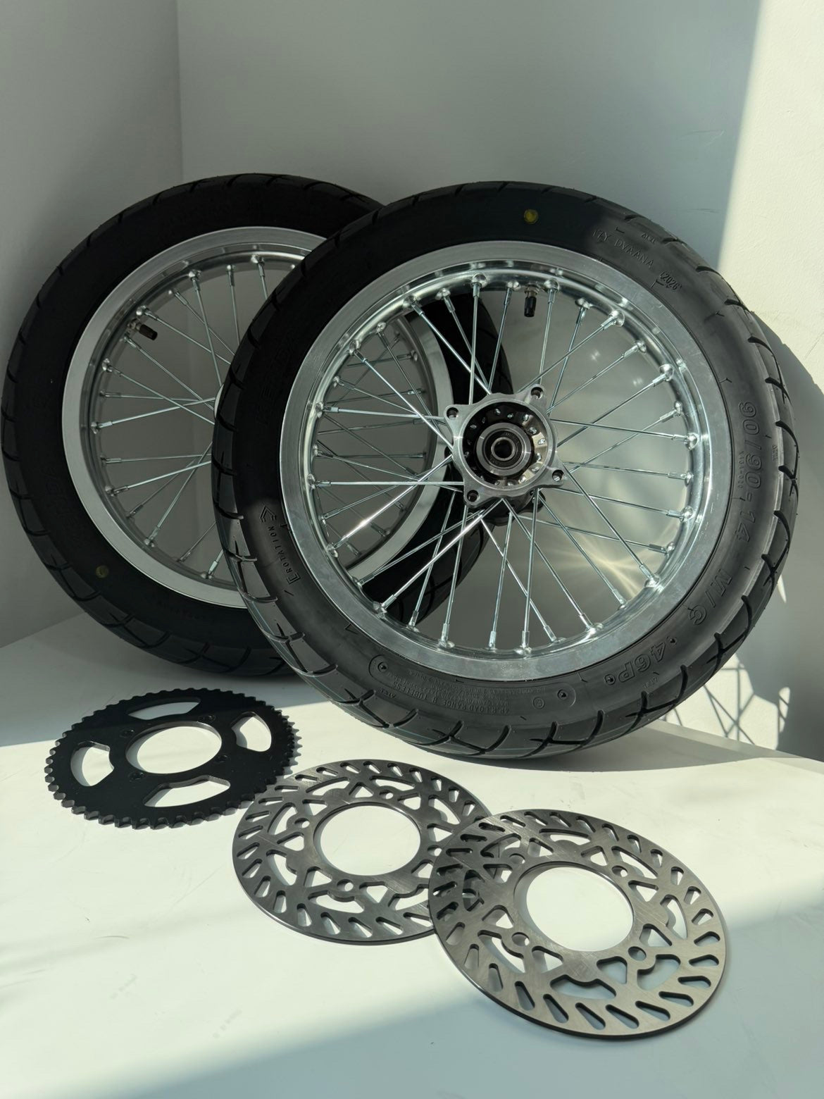 14 in supermoto wheelset